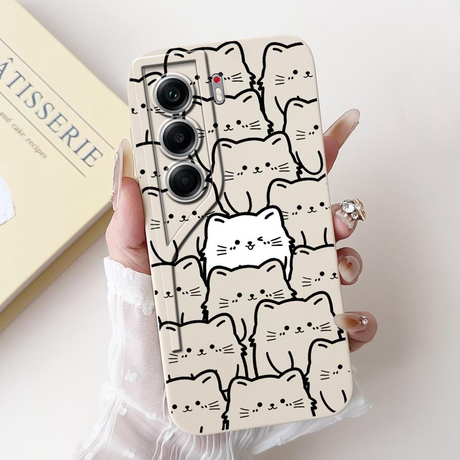 For Tecno Camon 40 CM5 Case Camon40 Pro 4G CM6 Cute Cat Astronaut Cartoon Cover Soft Silicone Case For Tecno Camon 40 Pro Fundas