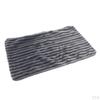 Striped Flannel Throw Pillow Case Cushion Cover Bedroom W/Zipper