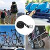 EXVITAL Lashing Straps With Cam Buckles Tie Down Straps 48" X 0.75" Adjustable Cinch Straps For Motorcycle Cargo Kayak Luggage Black 4 Pack