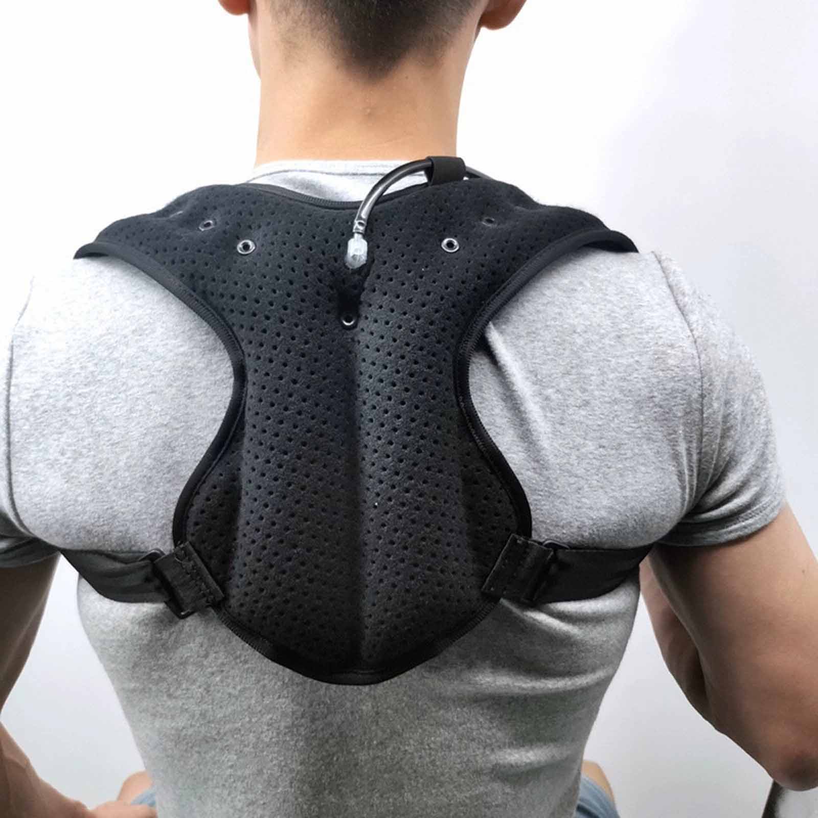 

Ремни для коррекции спины и плеч – Поддерживающий корсет для верхней части спины, Выравнивание позвоночника, Удобная повседневная носка One Size чёрный