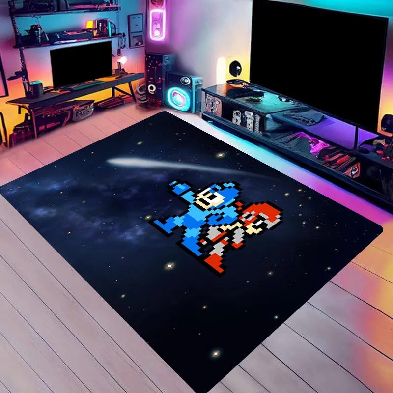 Stilvolle Europäische und Amerikanische Serie Wohnzimmer Roboter Spiel Teppich Matte M-Megaman Muster Teppiche Zeltmatten