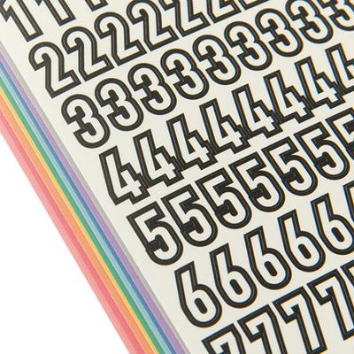 Bullet Journaling Aesthetic Colorful Numbers Planner Sticker Pack