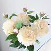 Peony Silk Flower Arrangement - Artificial Floral Decoration for Living Room and Dining Table