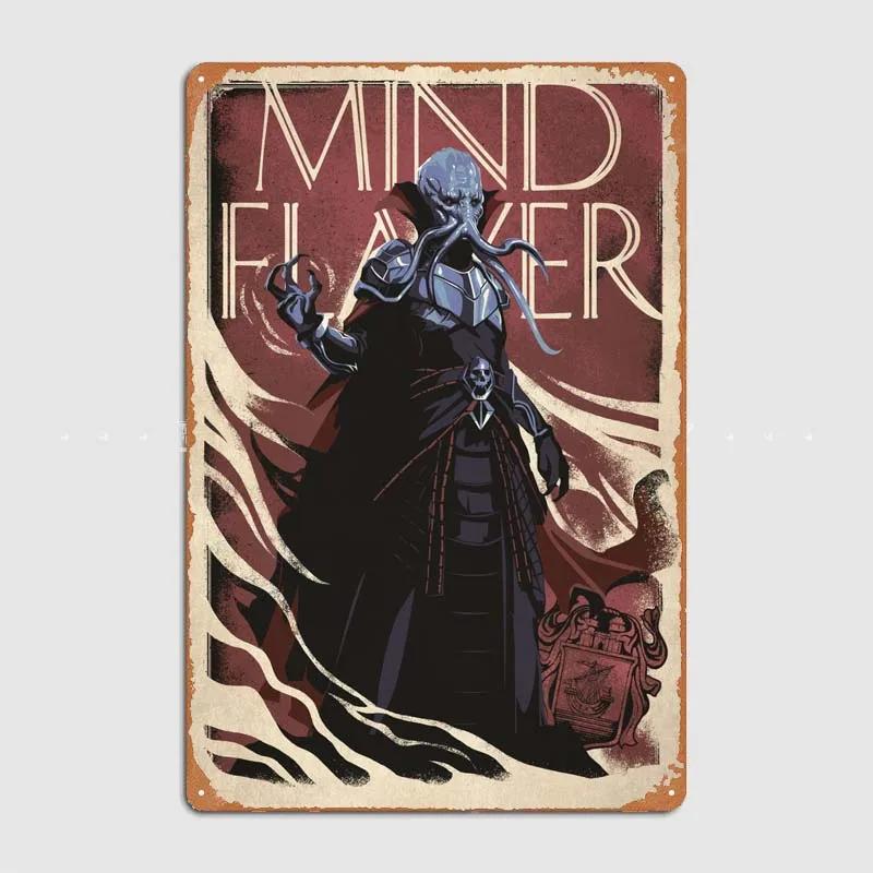 D-Dungeons And Dragons Posters Bedroom Decoration Game Signs Wall Art Vintage Metal Tin Sign for Gamer Room Wall Decoration Home