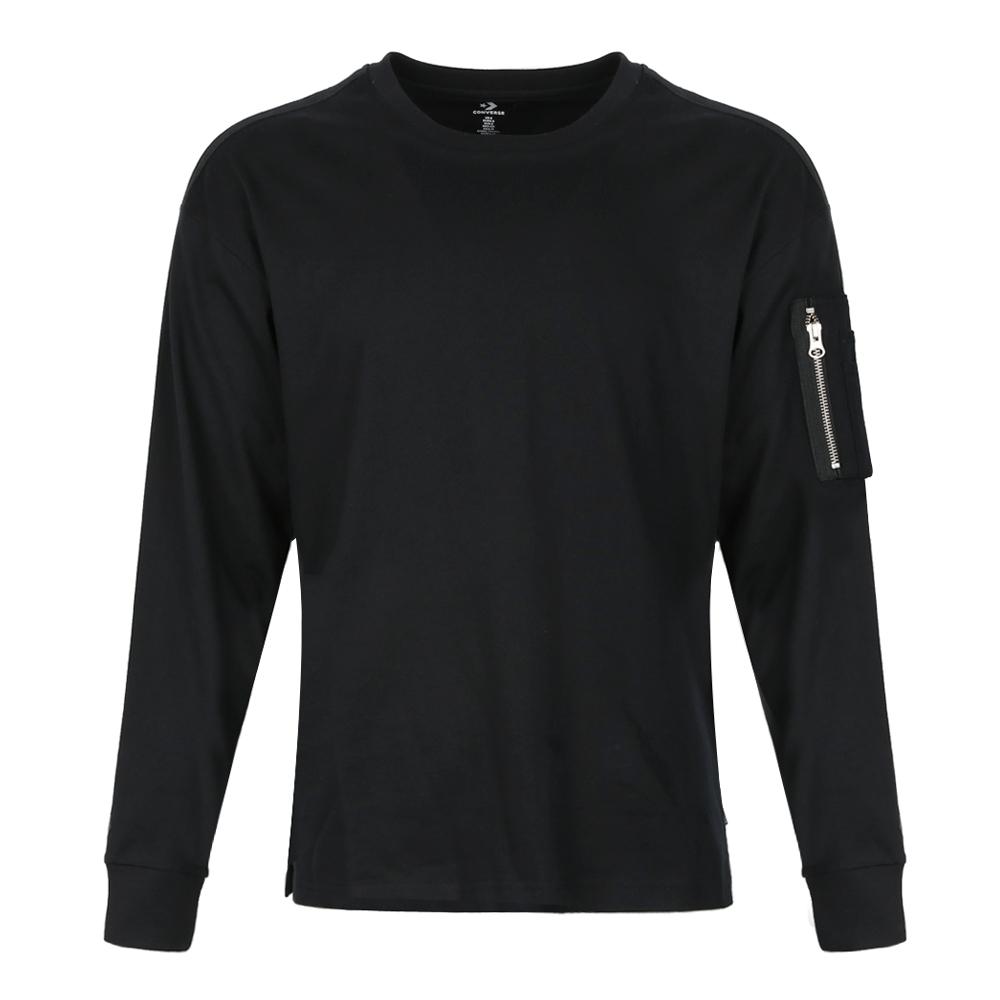 Converse T Shirts Men s Black Crew Neck Moderate 10017993-A01 S