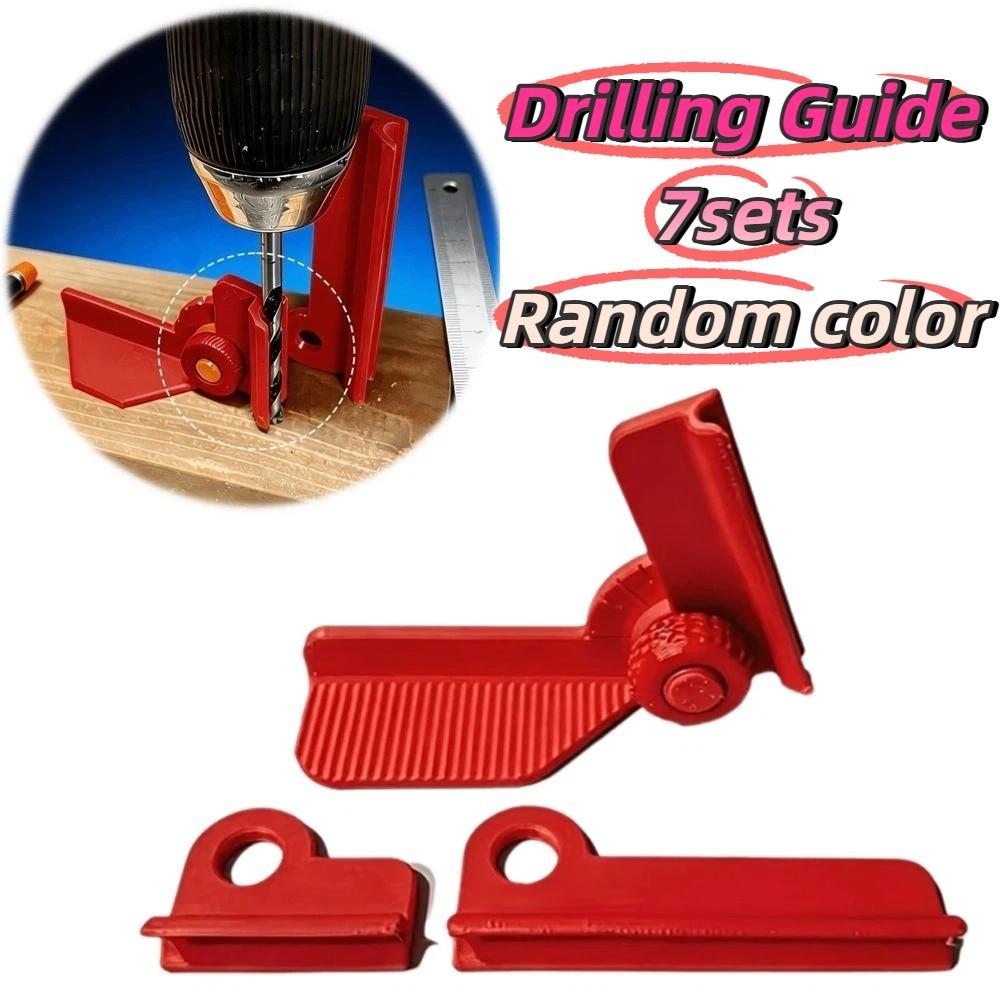 7sets/bag 3D Printed 3D Printed Angle Drill Locator Precise Hole Drilling Guide Bracket DIY Tasks