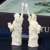 2Pcs 1:12 Dollhouse Miniature Statue Ornament The Statue Of Liberty Ornament Goddess Statue Model Furniture Decor Toy