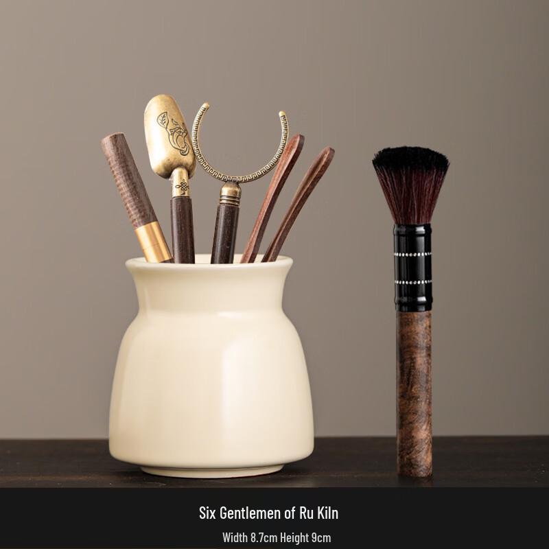 Ru Ware Ceramic Kung Fu Tea Ceremony Six Gentlemen Set