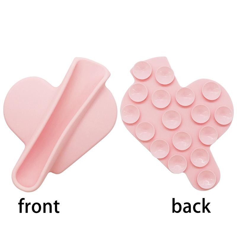 

Силиконовый держатель для помады для телефона в форме сердца, чехол для мобильного телефона, держатель-подставка для блеска для губ, аксессуары, защитный чехол-наклейка