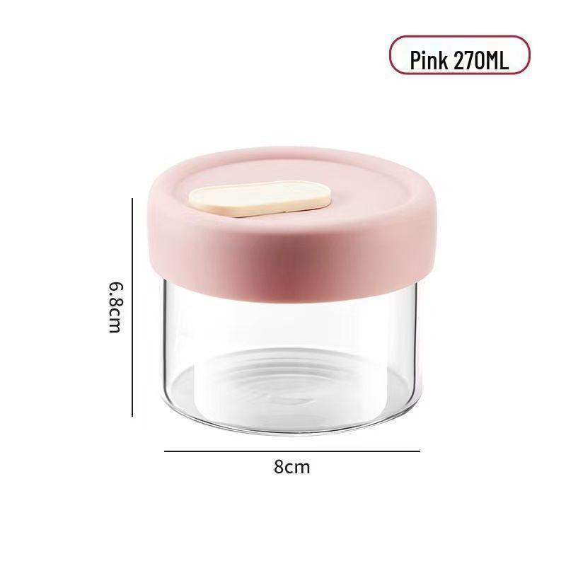 Microwaveable Borosilicate Glass Baby Food Lunch Box & Freshness Bowl for Cold Storage & Steaming, Sealed for Freshness.