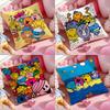 Mr.Men And L-Little Miss Cushion Cover Anti-dustmite Pillowcase Invisible Zipper Silky Short Plush Sofa Cushion Cover