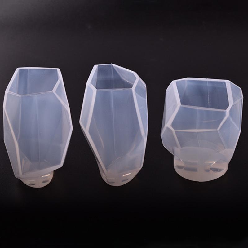 Facettierter Kristall Epoxidstein Silikonform für DIY 3D Schmuck und Ornamente