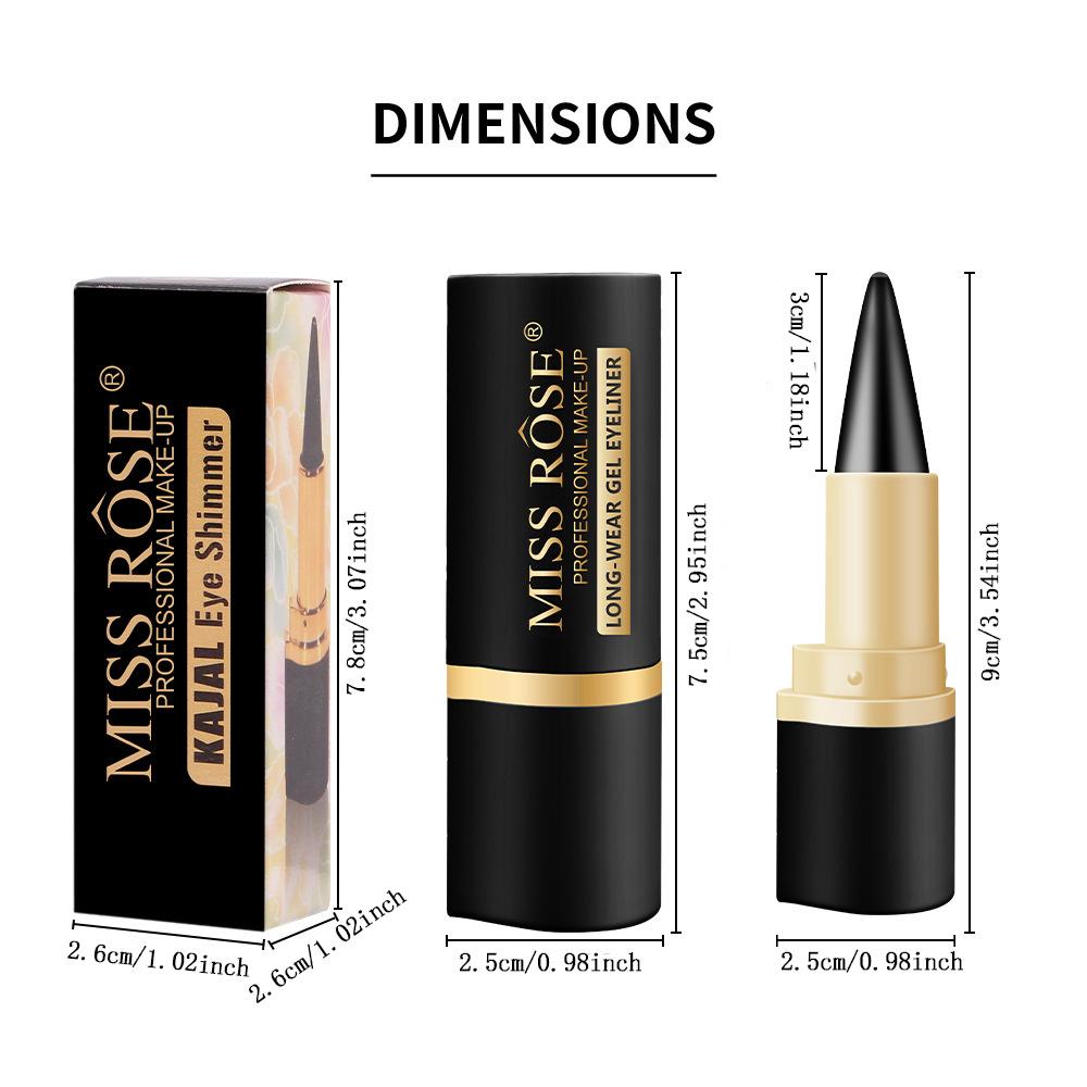 Suya Dayanıklı Eyeliner Eyeliner Mat Çabuk kuruyan Eyeliner Tek Uçlu Zengin Eyeliner