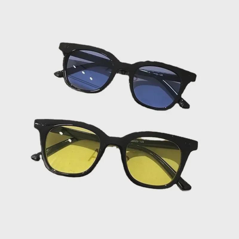 Damskie okulary przeciwsłoneczne Celebrity Square Frame z żółtymi soczewkami Ocean