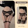 Sexy Underwear Garters Women's Sexy Perspective Lace Bow Stockings Mesh Socks One-piece Suit Women