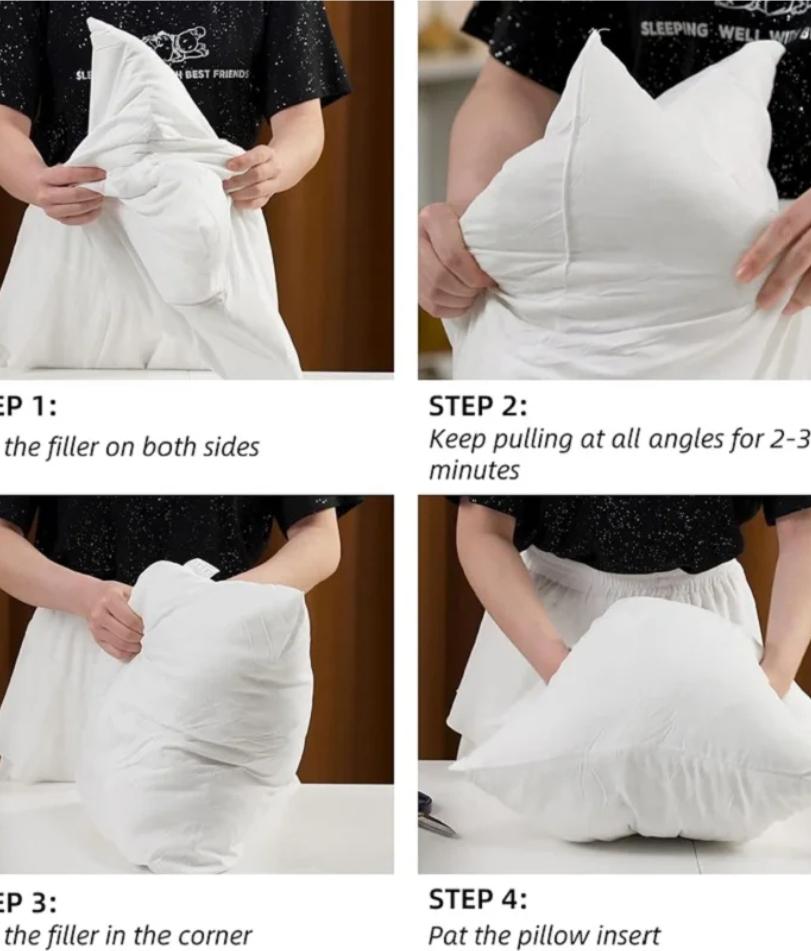 Gift White Throw Pillow Insert Standard White Bounce Back Pillow Cushion Core Sofa Car Christmas