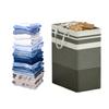 3PCS Collapsible Lightweight Hampers for Laundry, Freestanding with Long Reinforced Handles, Large Waterproof Clothes Organizer