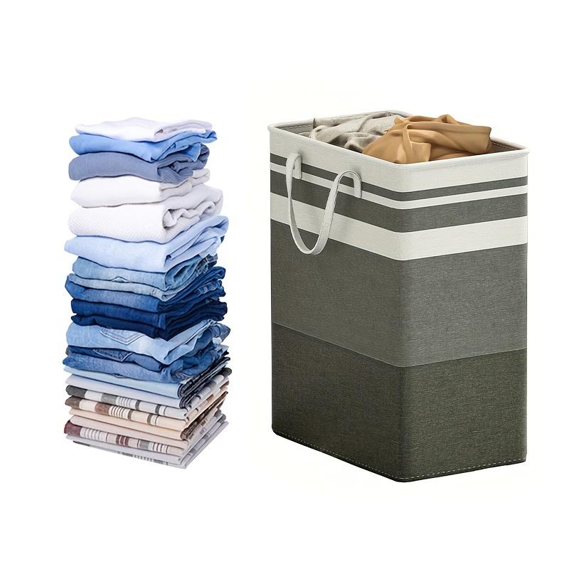 3PCS Collapsible Lightweight Hampers for Laundry, Freestanding with Long Reinforced Handles, Large Waterproof Clothes Organizer
