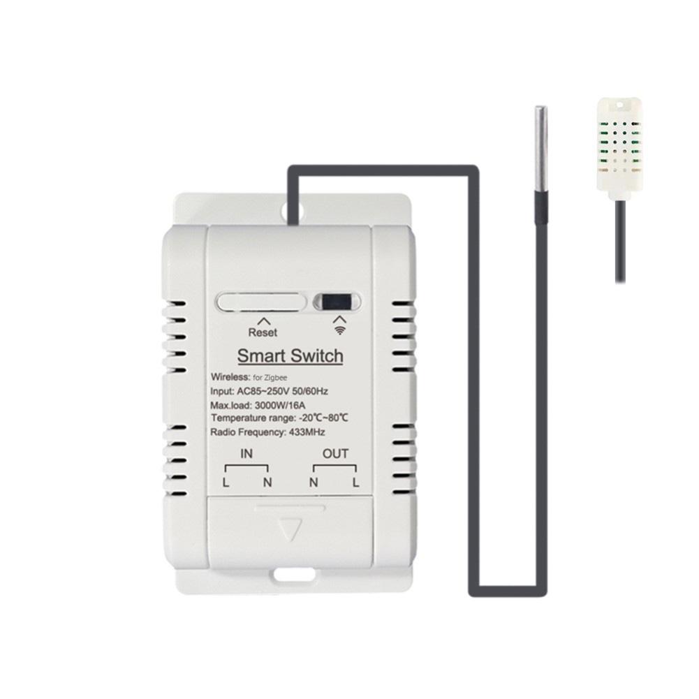 Smart Thermostat with For Zigbee and For Tuya for Temperature and Humidity Control Compatible with Voice Assistants