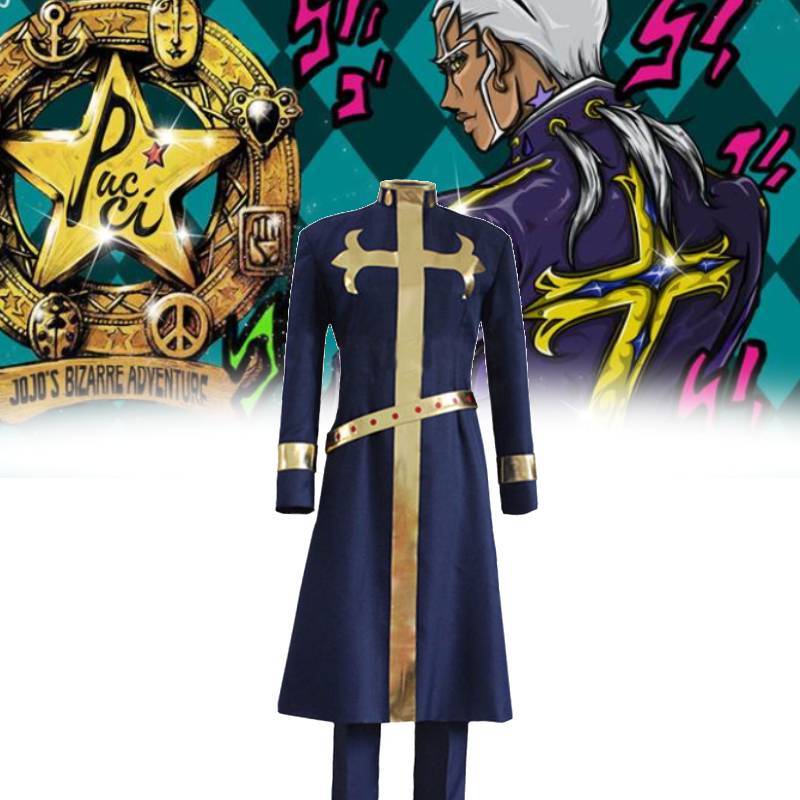 Jojos Bizarre Adventure Enrico Pucci Cosplay Kostüm für Anime Rollenspiel