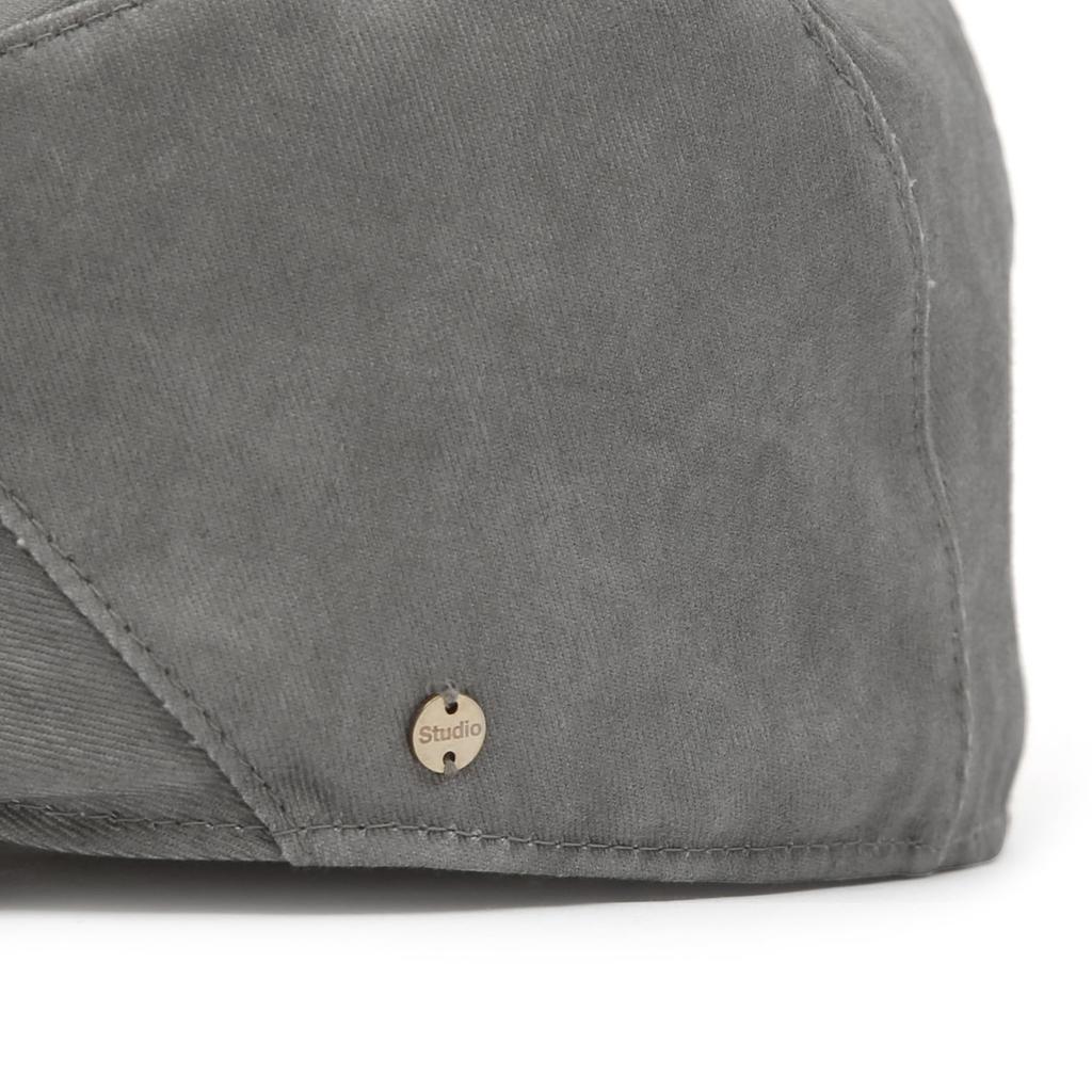 Vintage Classic Washed Cotton 4 Season Standard Size Unisex Painter Beret Hunting Retro Cap Korean Hat for Women [UNDERCONTROL] (Dust Gray)