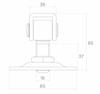 Adjustable Hinge With Plate 16Mm 85*55*3Mm - Mp Zaw Rp15