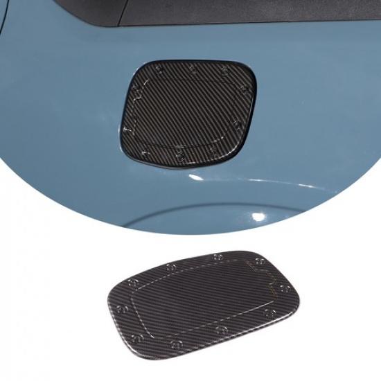 Carbon Fiber ABS Gas Tank Cap Door Fuel Filler Cover For Ford Maverick  up