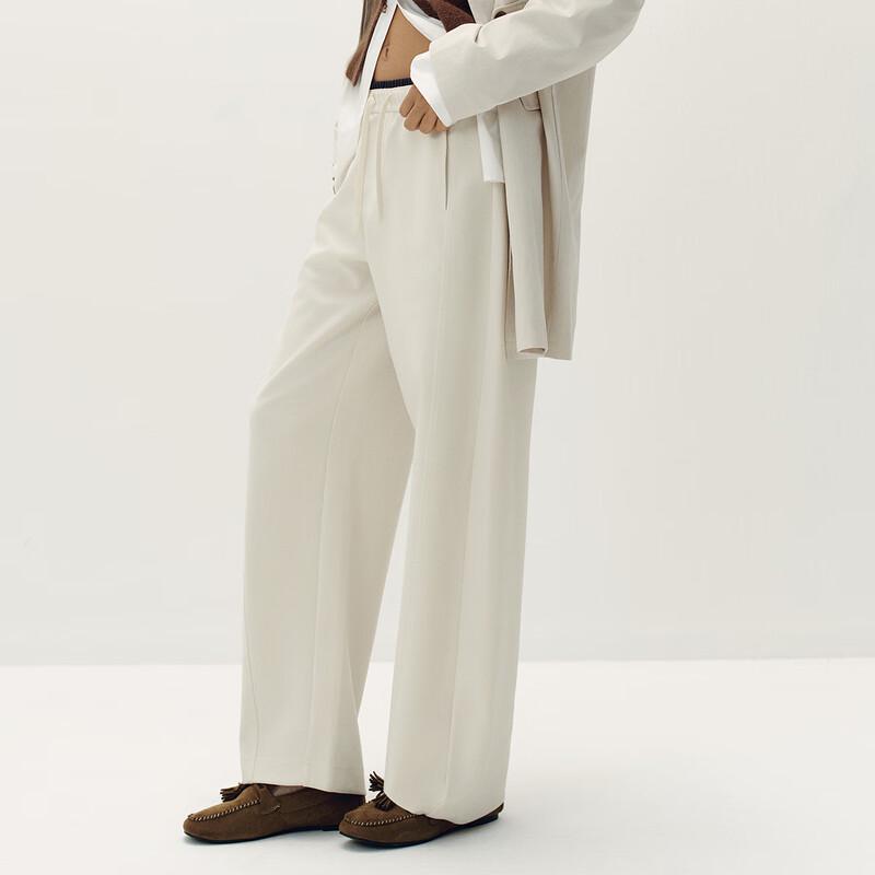 Semir Women's Soft Cotton Blend Tapered Casual Pants