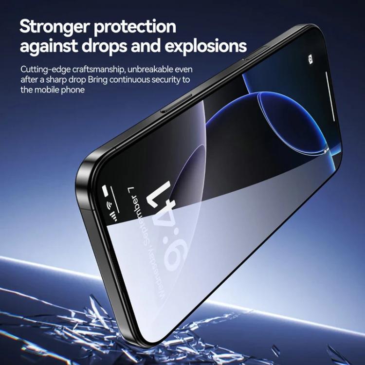3 Stück staubfreie 3D-Kanten HD galvanisierte explosionsgeschützte gehärtete Glasfolie für iPhone 13 Pro Max, Anti-Fingerabdruck-Bildschirmschutz