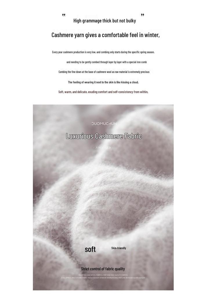 2025 Autumn/Winter Thick Diamond Cable Knit Cashmere Loose Round Neck Long Sleeve Cardigan for Women