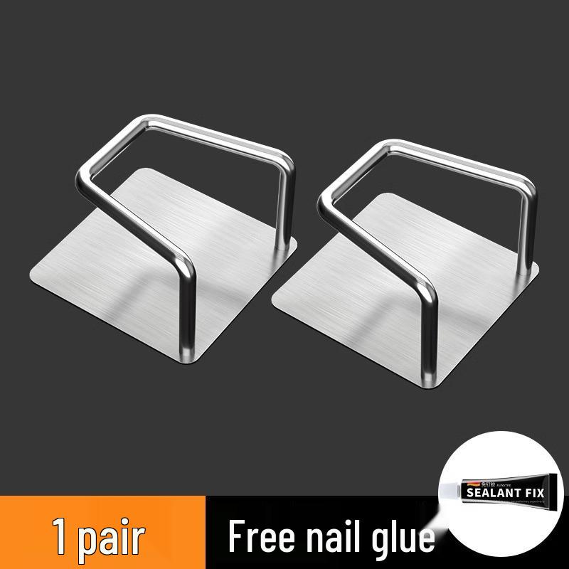 Wall-Mounted Stainless Steel Bathroom Storage Rack for Under-Sink or Toilet