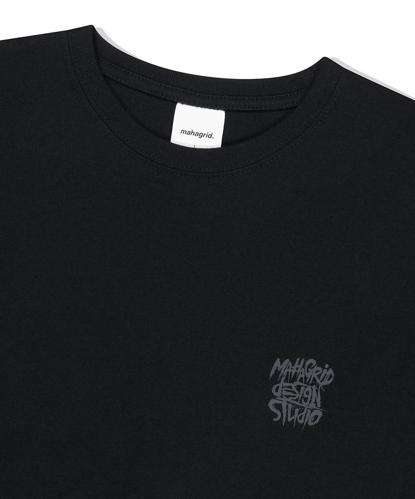 MAHAGRID Slash Logo Tee Black(Mg2Fmmt527A)