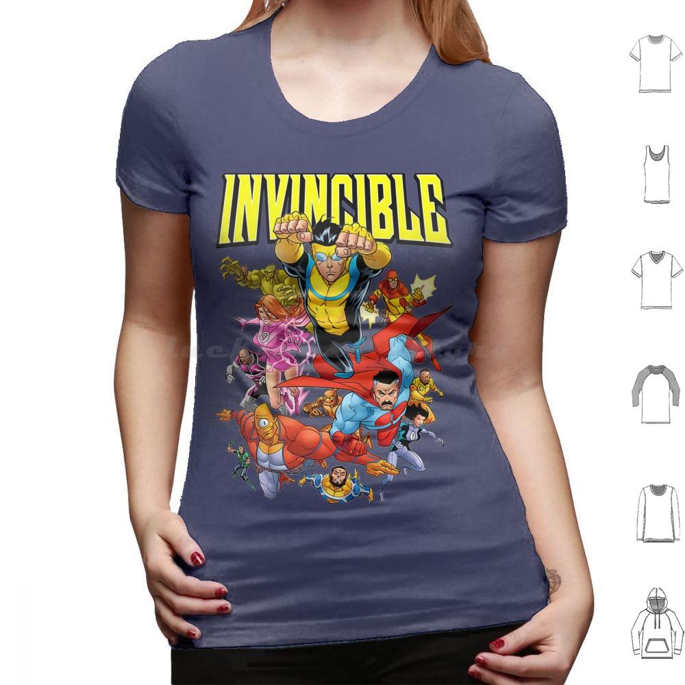 Invincible Invincible Cartoon T Shirt Cotton Men Women DIY Print Invincible Comics Anime Manga Invincible Comic Superhero Omni