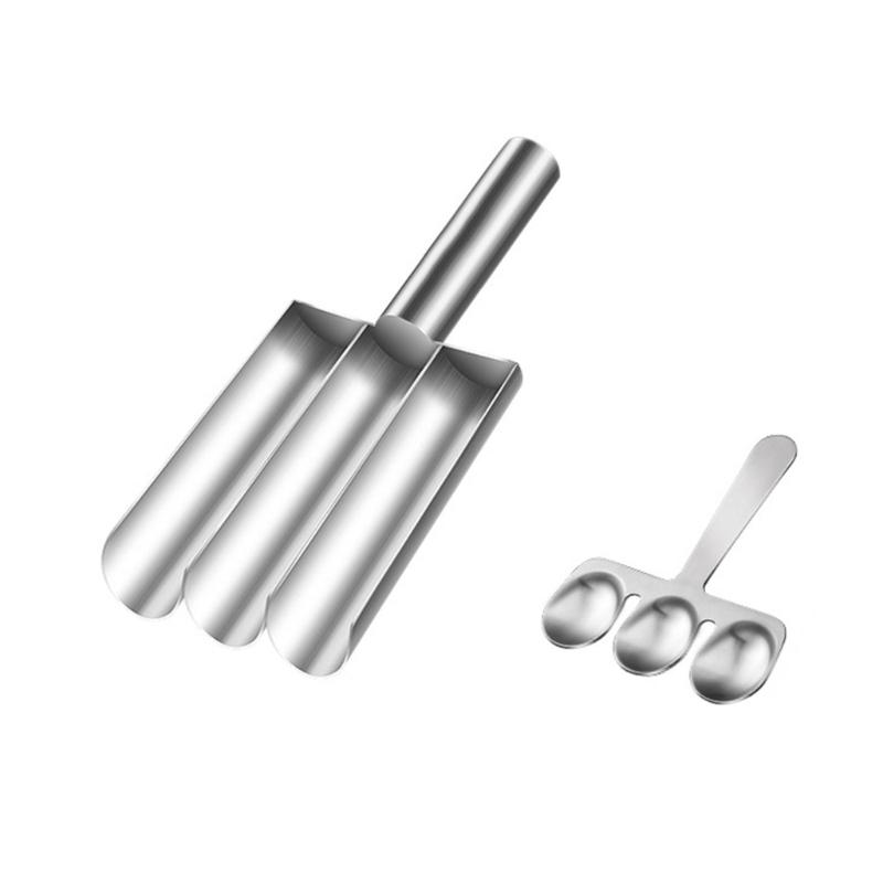 Meatballs Maker with Cutting   Spade Stainless Steel Meat Baller Spoon for Kitchen Bar Restaurant Hotel Dumplings Maker