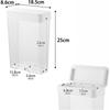Caixa de Armazenamento Fina Yamazaki 2,3L Branca L18,5 P8,6 A25cm Tower