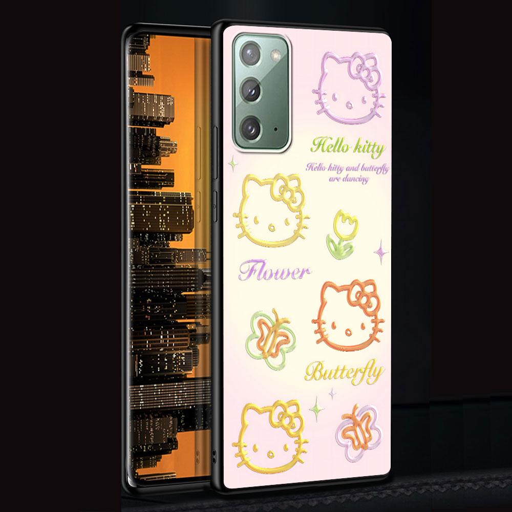 Hello Kitty Lovely Case for Samsung Galaxy Note 20 Ultra 10 Plus 9 8 TPU Phone Cover Note 10 Lite Black Soft Shell Funda Capa