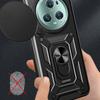For Honor Magic5 Pro Case with Slide Camera Lid PC+TPU Kickstand Phone Cover