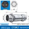 Weipu SF12 Aviation Connector, 2 to 9-Pin Male-Female Straight Pair