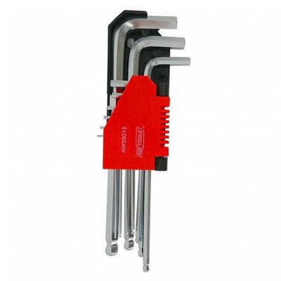 AW Tools Black Line Hex Key Set (Pack of 9)