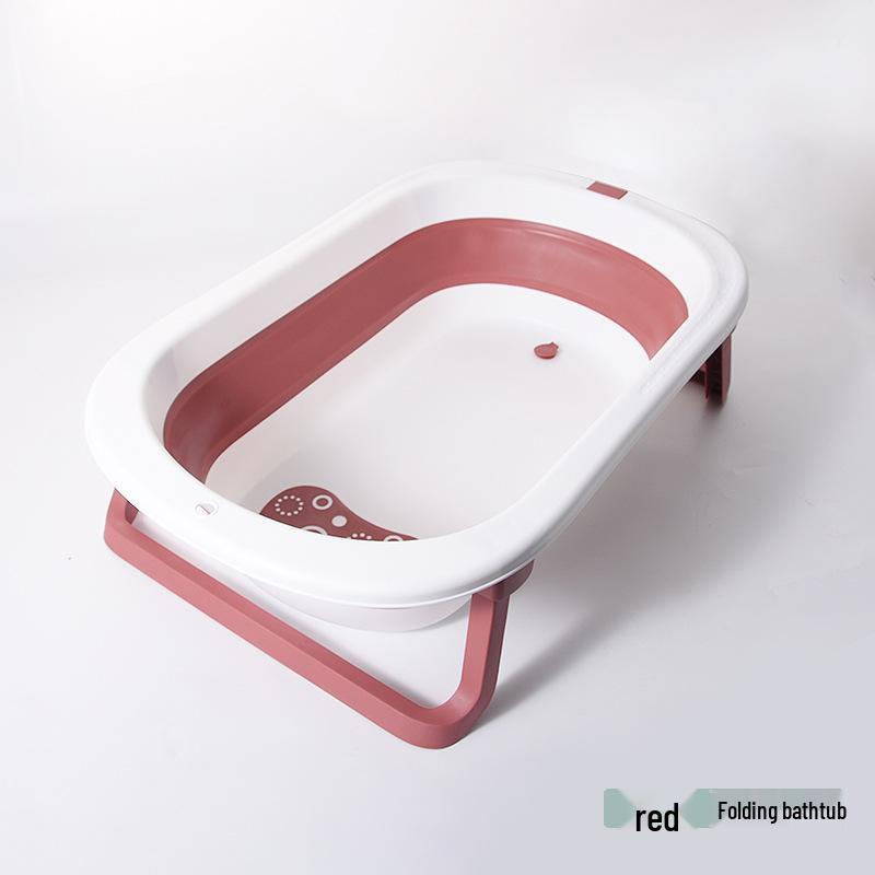 Foldable Newborn Baby Bath Tub: Convertible for Sitting or Lying Down at Home