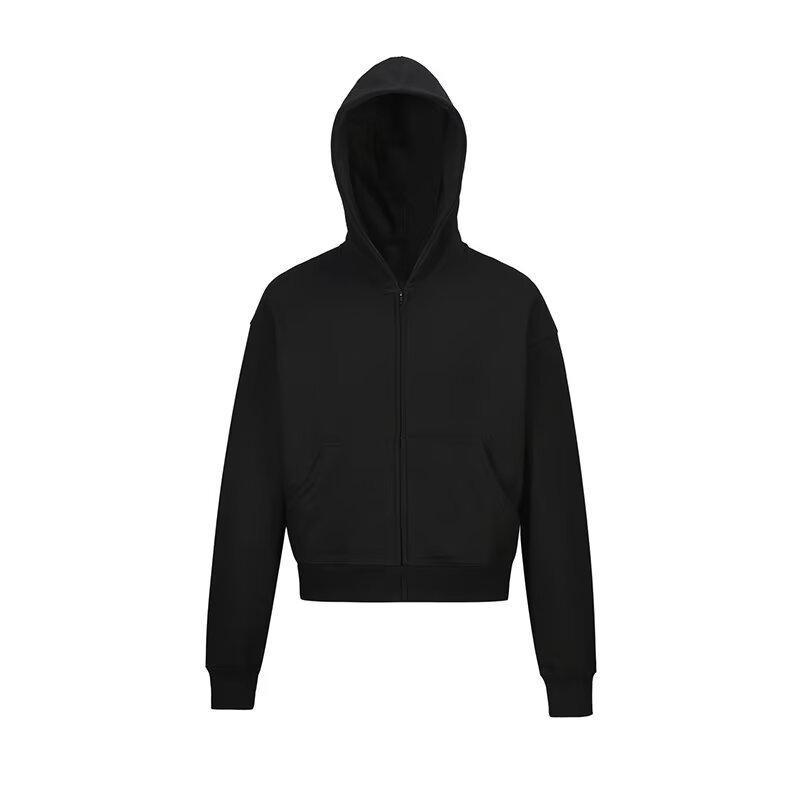 

Men s Trendy Loose Hooded Sweatshirt - Casual Korean Style Solid Color for Spring, Autumn, and Winter M чорний