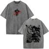 Washed Vintage Anime Black Clover Yami Sukehiro Tshirt Men Women Casual Oversized T Shirt Mens Fashion High Quality Tshirts