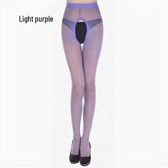 Love Story Women's Transparent Open Crotch Pantyhose & Underwear Set