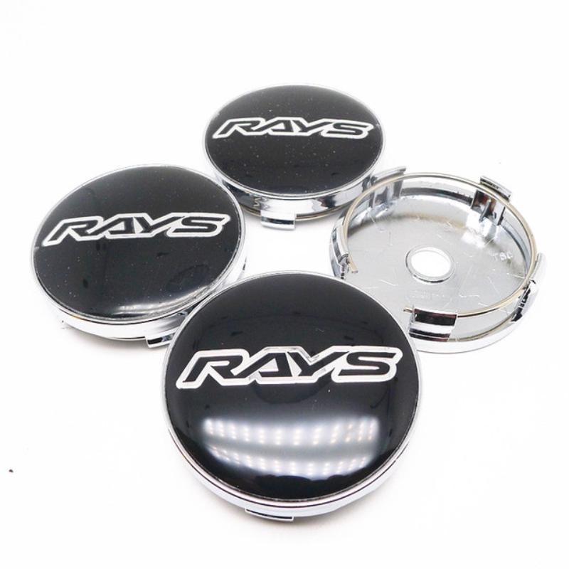 4 Stück 60 mm Rays Radmitte Nabenkappe Autofelgen Staubdichte Abdeckung Radkappen Auto Styling Zubehör