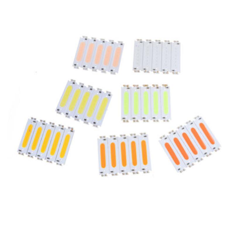 10pcs Metal 10x 60*15mm 2w Cob Led Square Strip Light Lamp  Bead Chip Diy Dc 12v
