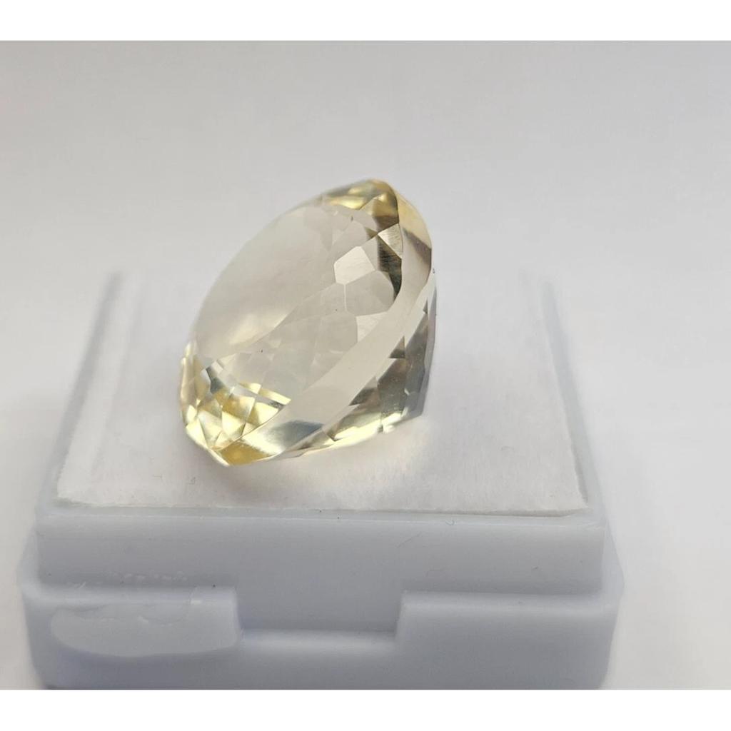 15-16 Ct Natural Light Yellow Sapphire Cushion Cut Stunning Certified Gemstone