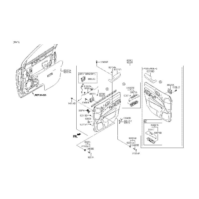 Mirror Folding Control Switch For Kia Sedona Entourage 2006-2014 Folding O/Side Mir 93540-4D101 935404D101