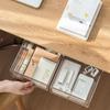 Transparente Versteckte Schublade unter dem Schreibtisch Büro Aufbewahrungsbox Organizer Schublade Schreibtischzubehör Halter Ablage Memo Stift Schreibwaren Aufbewahrungstablett