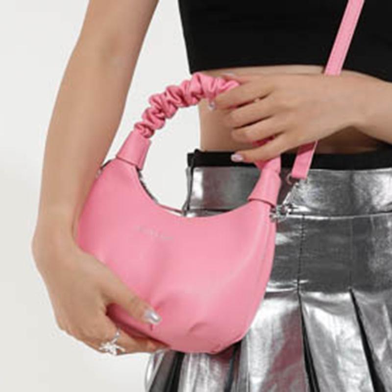Fashion Pleated Handbag Women's Bag 2025 New Niche Design Messenger Bag Spring and Summer Foreign Style Minimalist Style Shoulder Bag