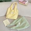 Casual Polyester Tartan Shoulder Bag With Inner Zipper Pocket For Daily Use
